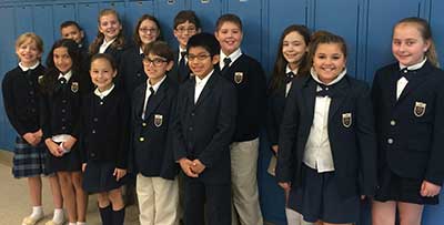 Students in uniform